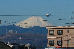 東京から見える富士山も綺麗です。クリックすると大きくなります。r