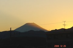 富士山12/26日没クリックして大きくしてくださいね。ｒ１