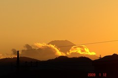 富士山09'1/12夕。クリックして大きくしてくださいね。ｒ１