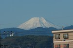 台風一過、富士山
