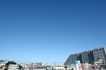 台風一過、青空