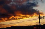 燃える夕日
