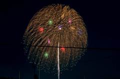 屋上から見える花火